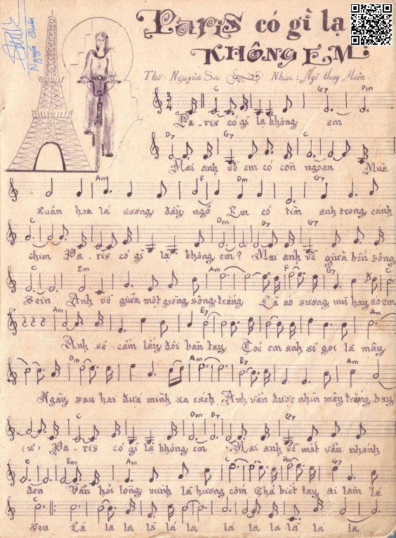 Page 3 of Sheet music PDF Paris có gì lạ không em - Ngô Thụy Miên