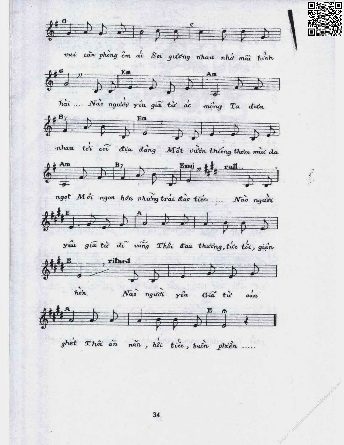 Page 3 of Sheet music PDF Bình ca 8 (Giã từ ác mộng) - Phạm Duy