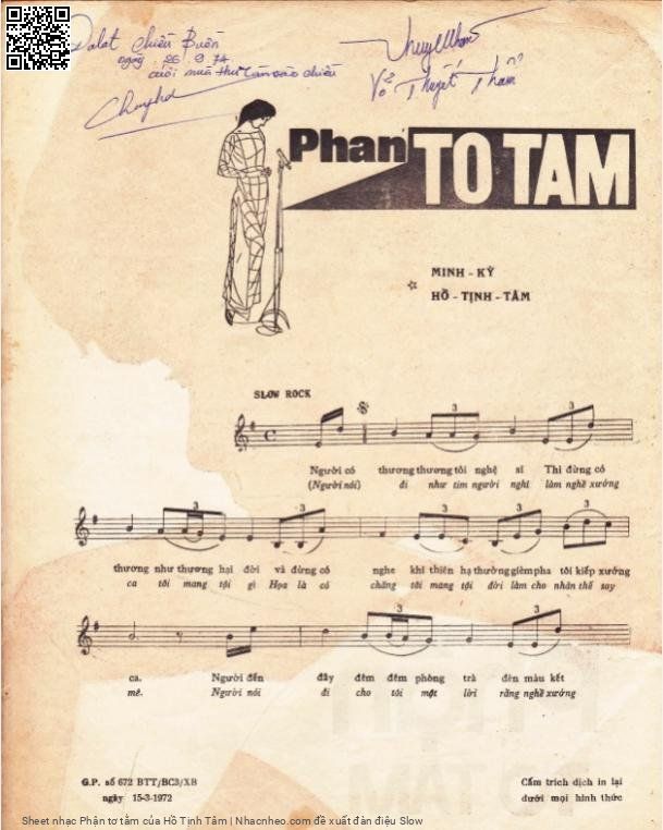 Page 2 of Sheet music PDF Phận tơ tằm - Hồ Tịnh Tâm
