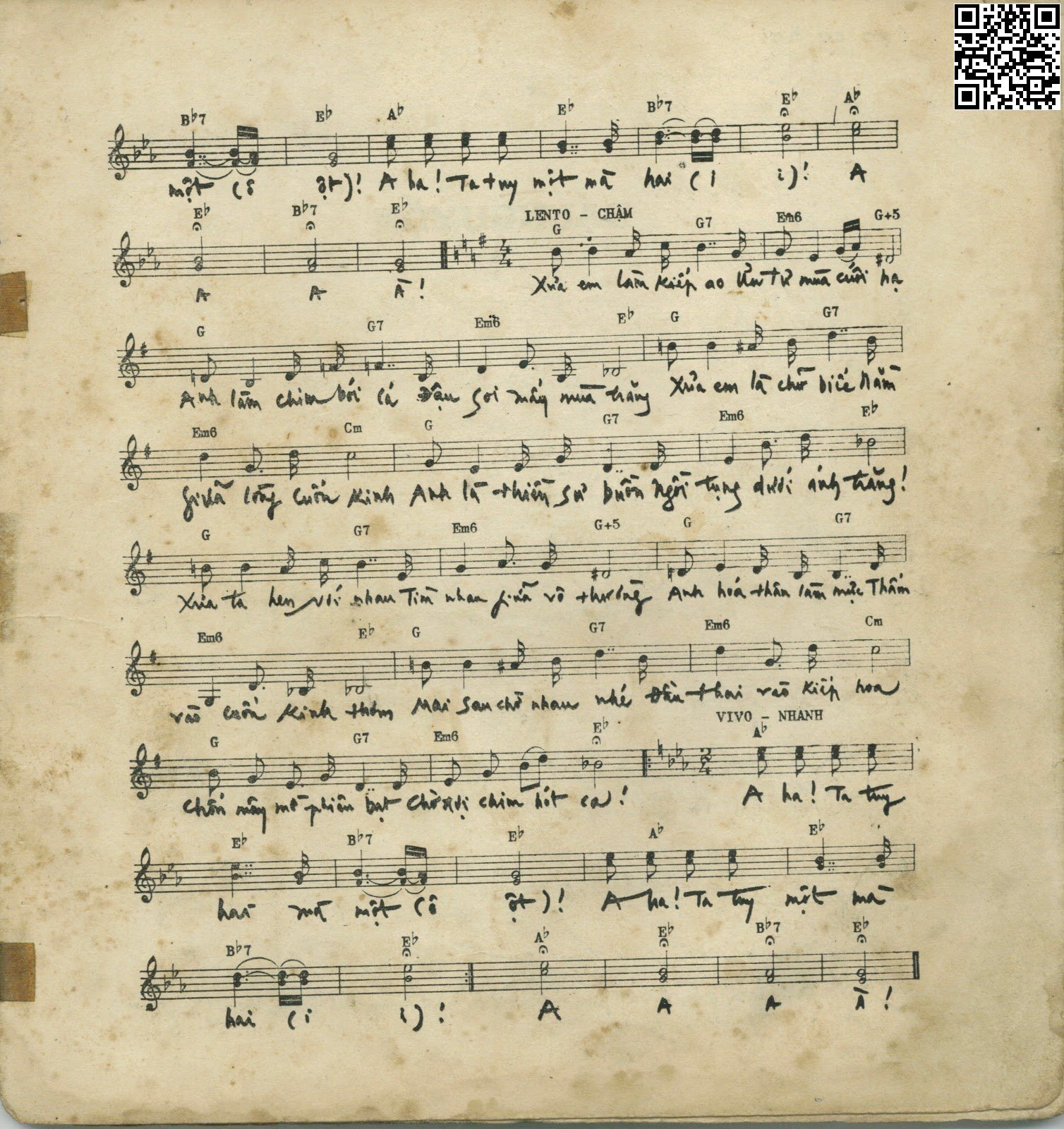 Page 2 of Sheet music PDF Pháp thân - Phạm Duy