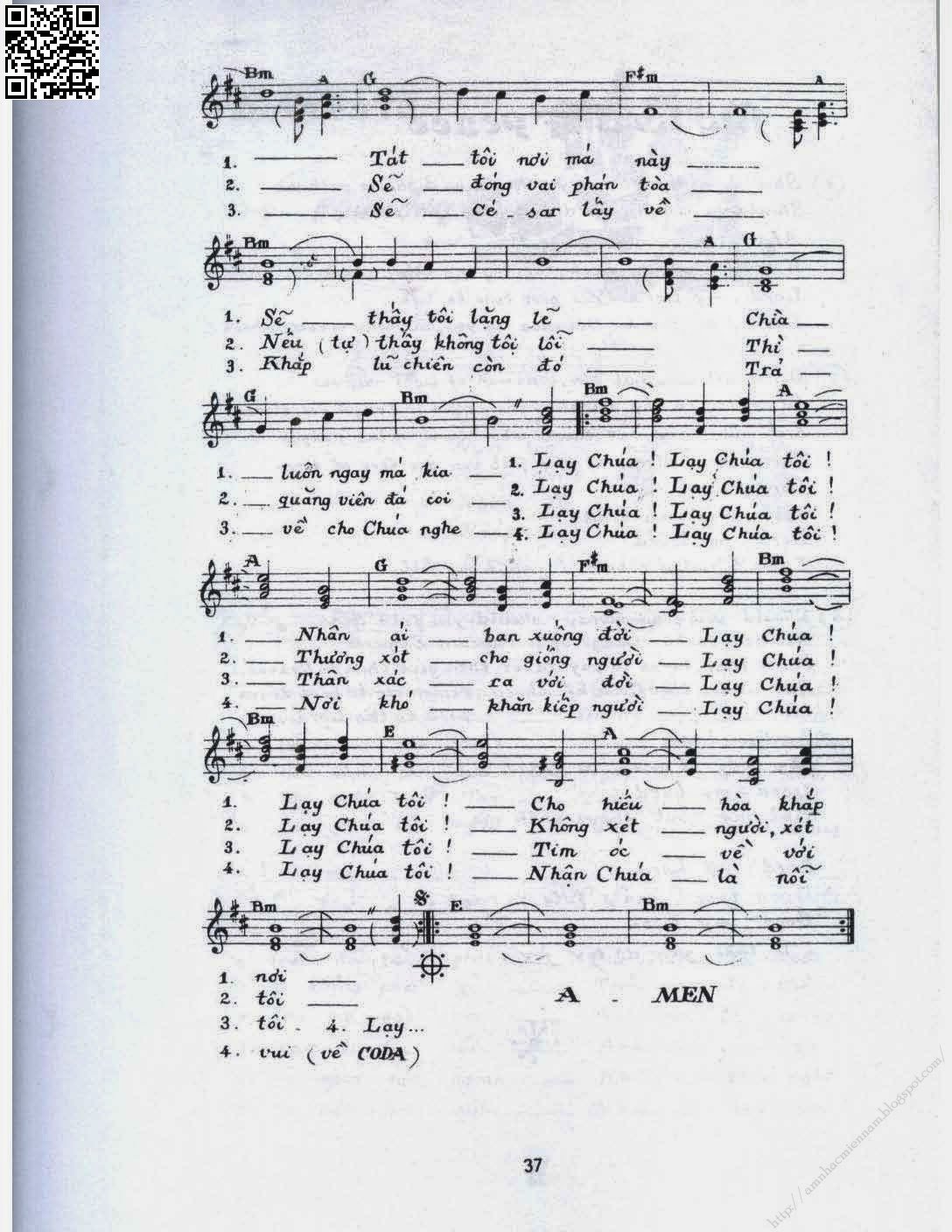 Page 2 of Sheet music PDF Bình ca 9 (Chúa hòa bình) - Phạm Duy