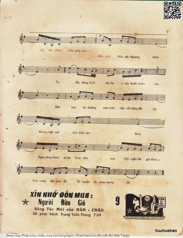 Page 3 of Sheet music PDF Phiên khúc chiều mưa - Song Ngọc