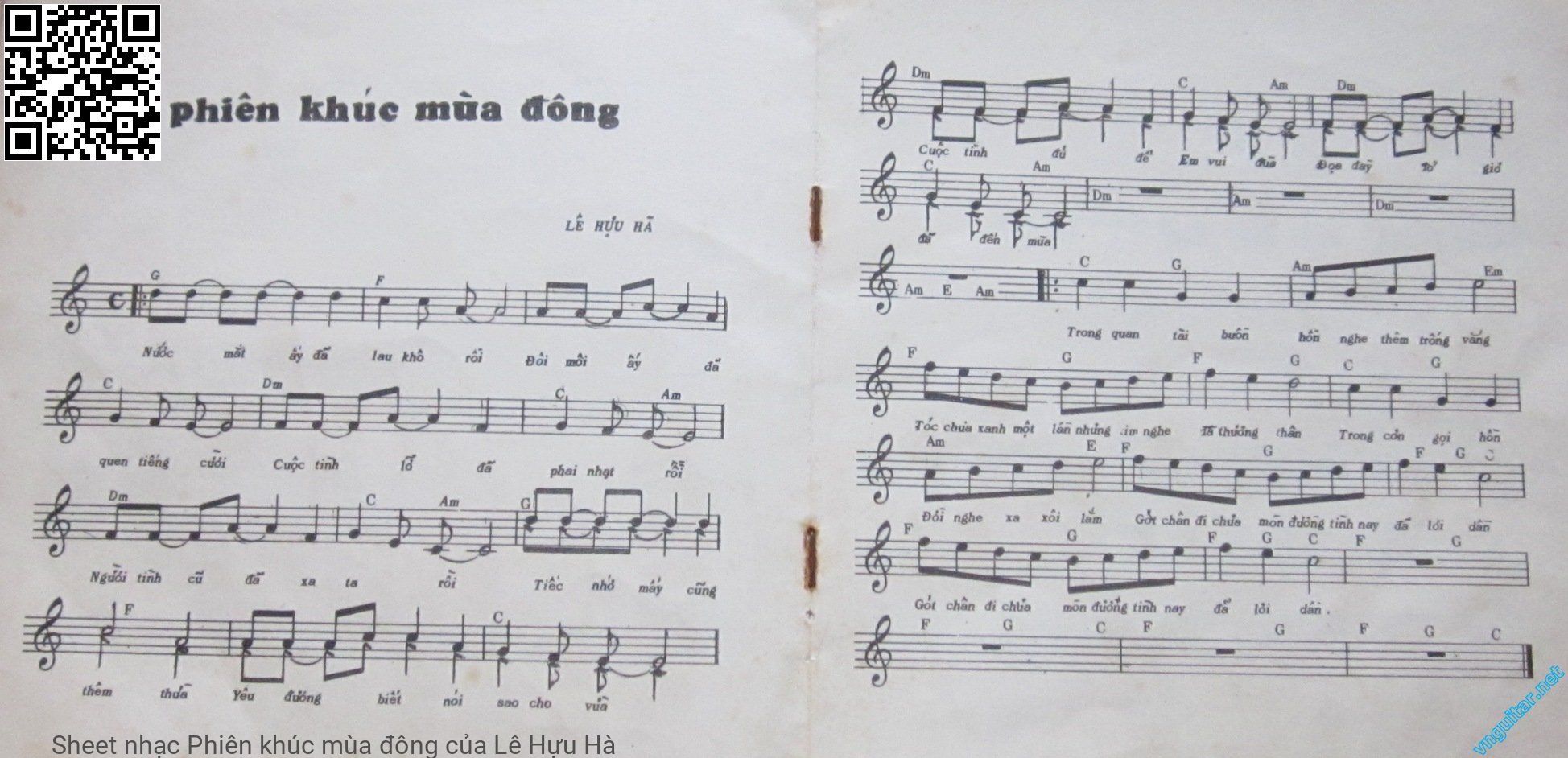 Sheet PDF of Phiên khúc mùa đông