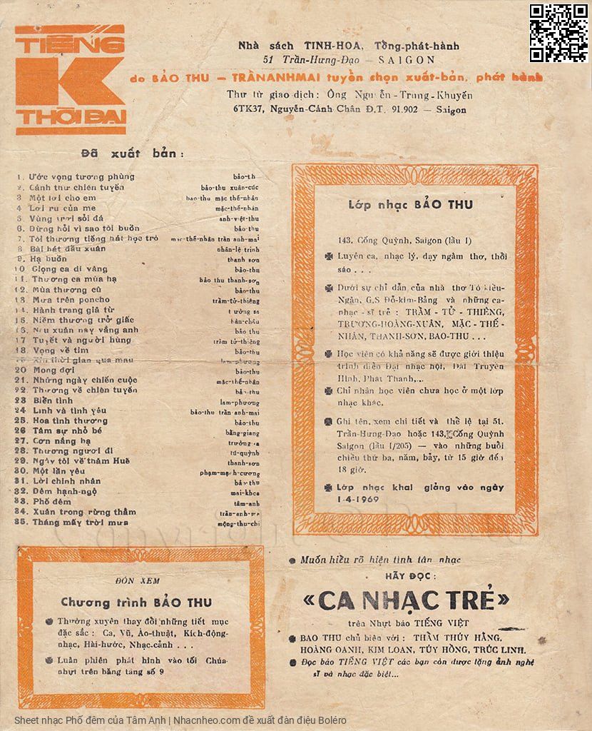 Page 4 of Sheet music PDF Phố đêm - Tâm Anh