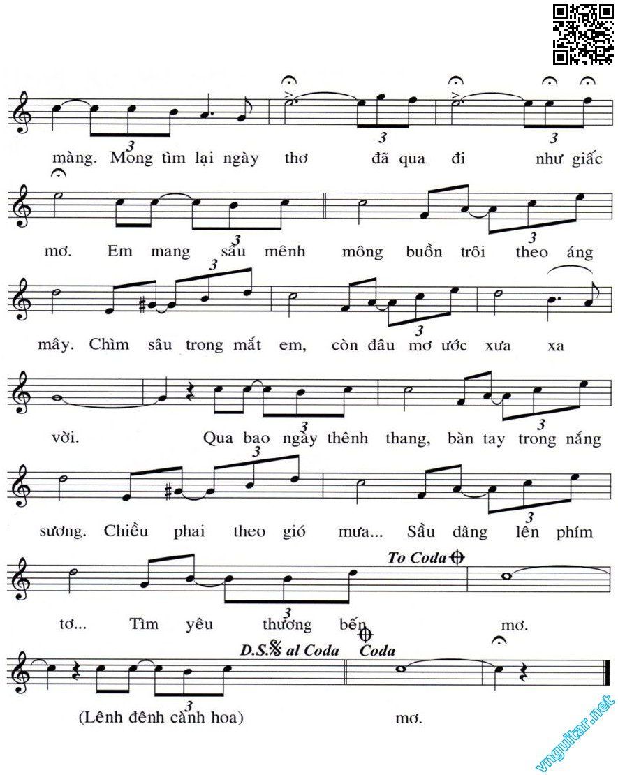 Page 2 of Sheet music PDF Phù du - Phan Kiên