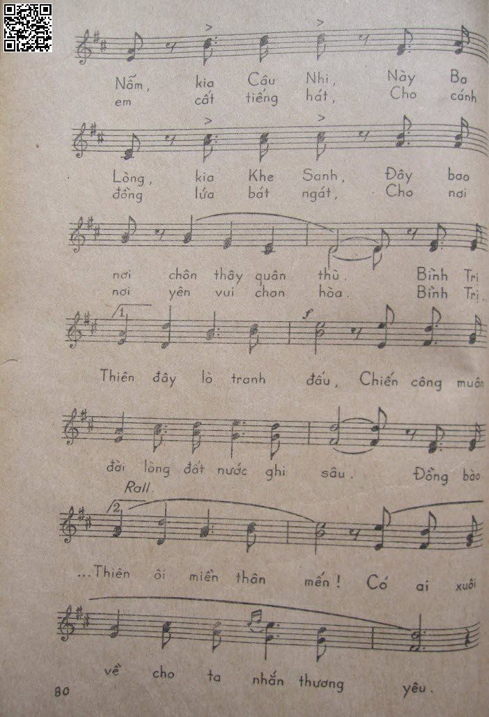 Page 7 of Sheet music PDF Bình Trị Thiên khói lửa - Nguyễn Văn Thương