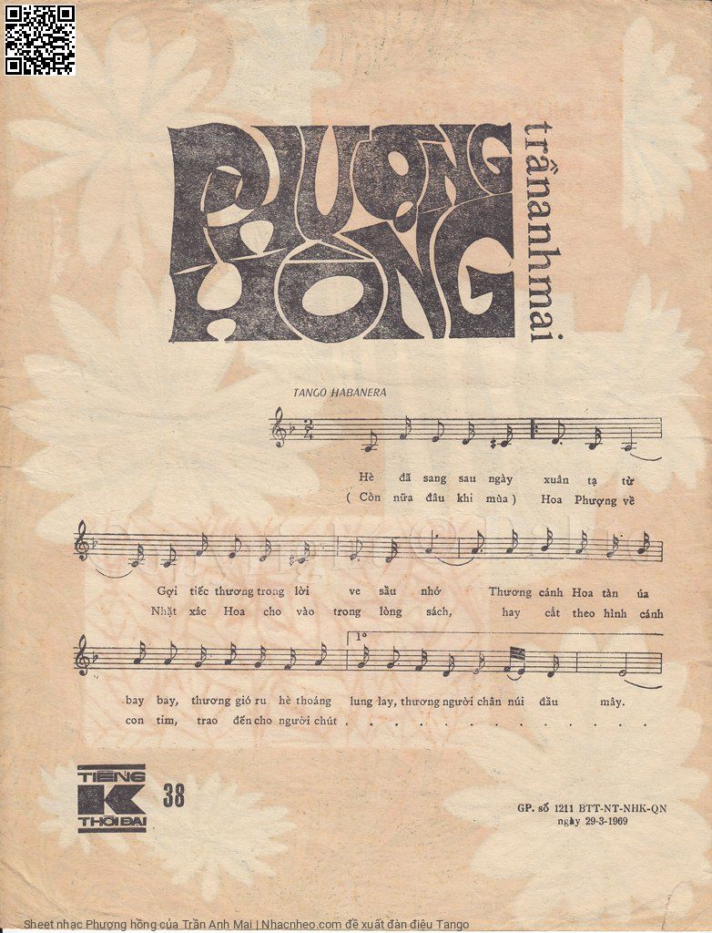Page 2 of Sheet music PDF Phượng hồng - Trần Anh Mai