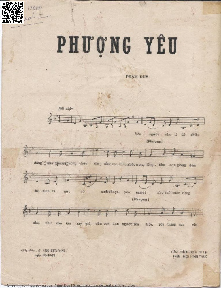 Page 2 of Sheet music PDF Phượng yêu - Phạm Duy