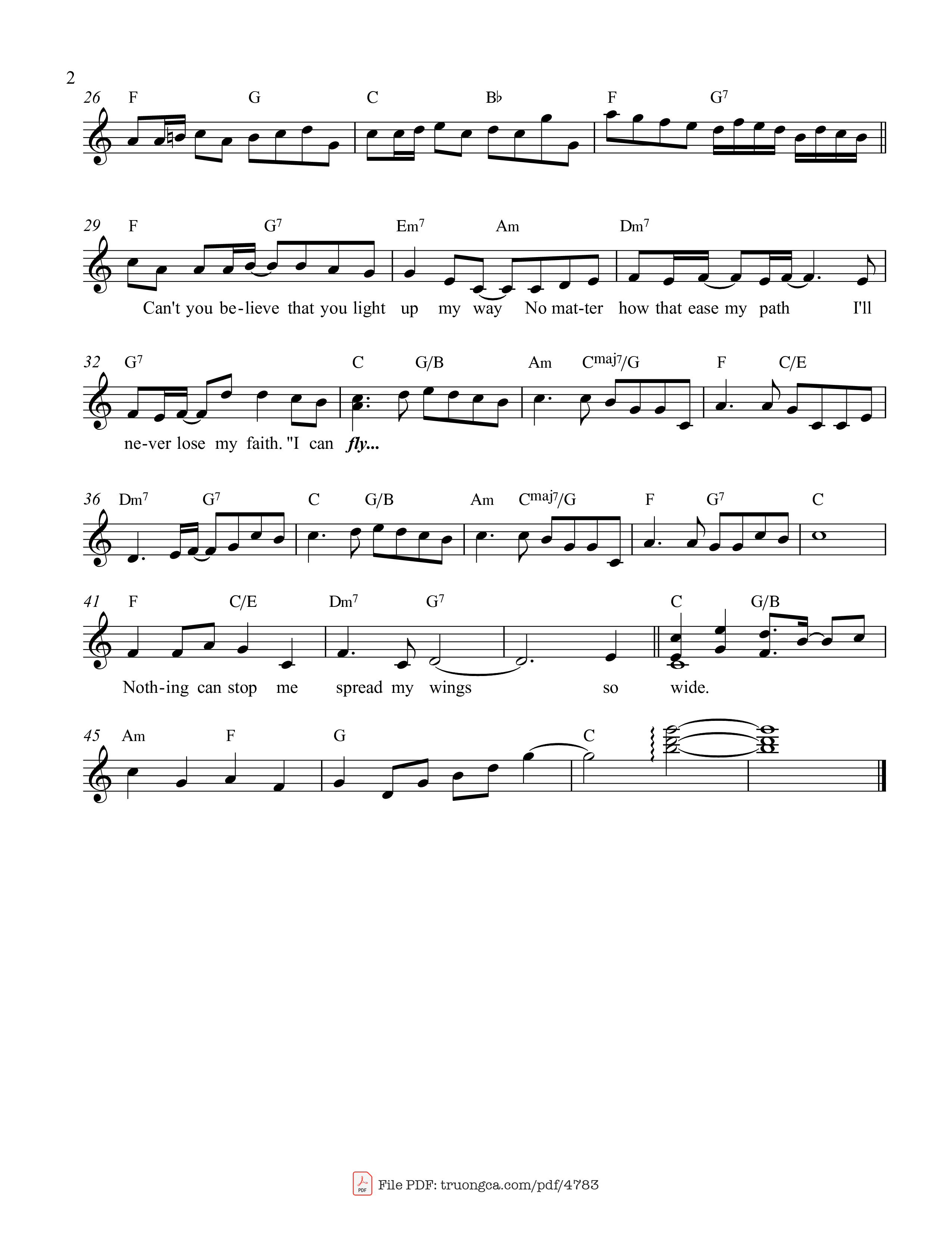 Love in your eyes, Sitting silent by my side, Trang 2