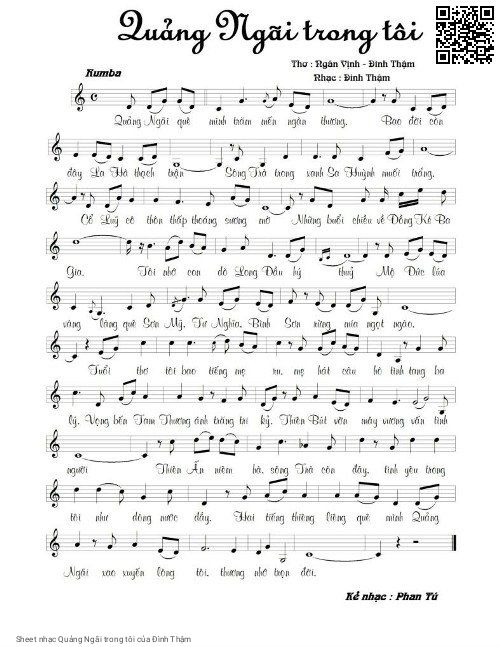 Sheet PDF of Quảng Ngãi trong tôi