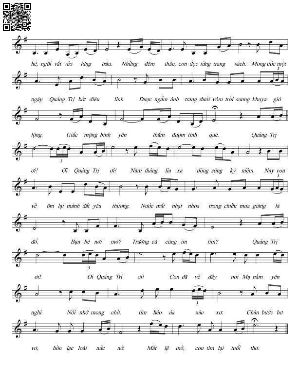 Page 2 of Sheet music PDF Quảng Trị ngày con về - Mai Hoài Thu