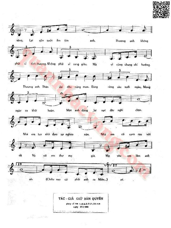 Page 3 of Sheet music PDF Quen nhau trên đường về - Thăng Long