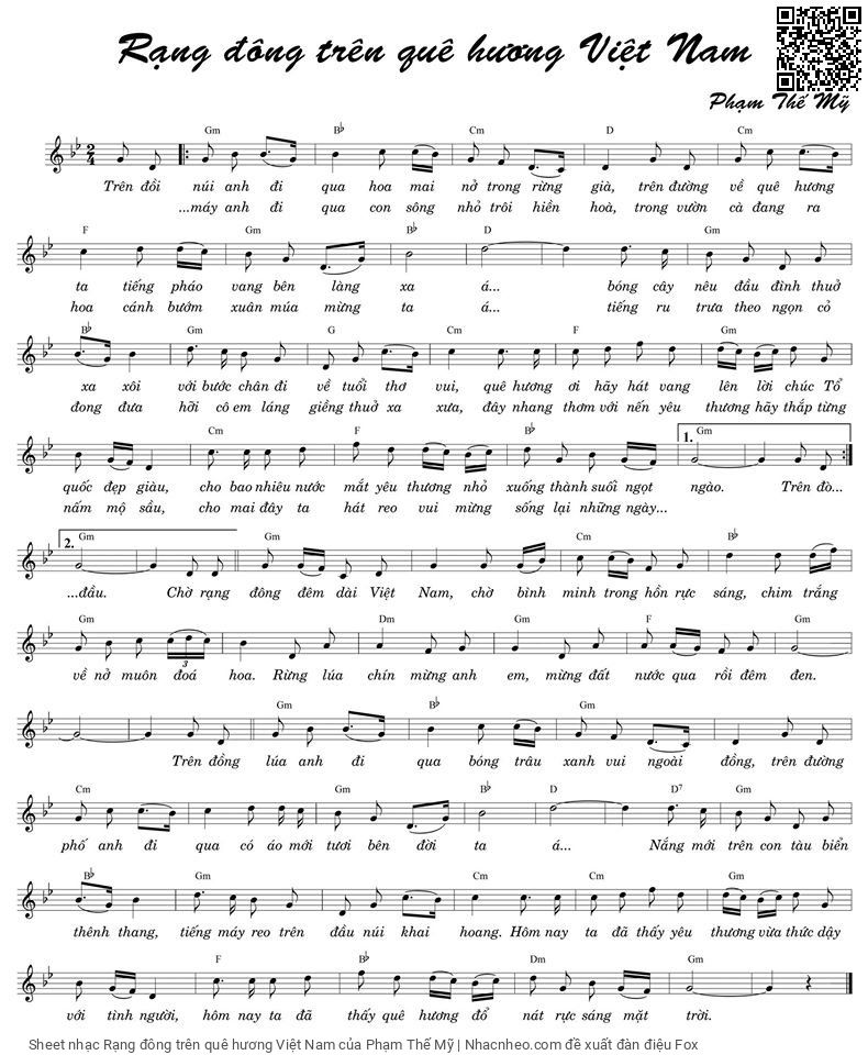 Rạng đông trên quê hương Việt Nam