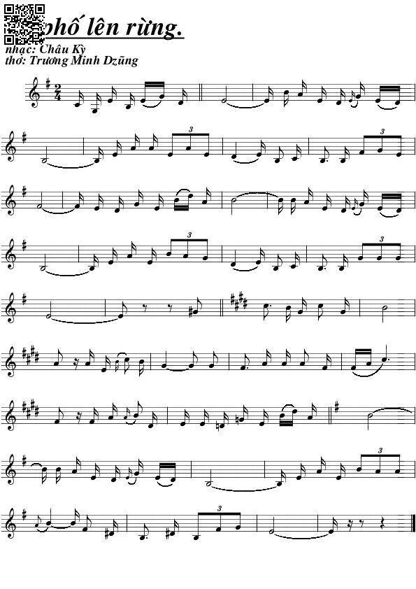 Page 5 of Sheet music PDF Bỏ phố lên rừng - Châu Kỳ