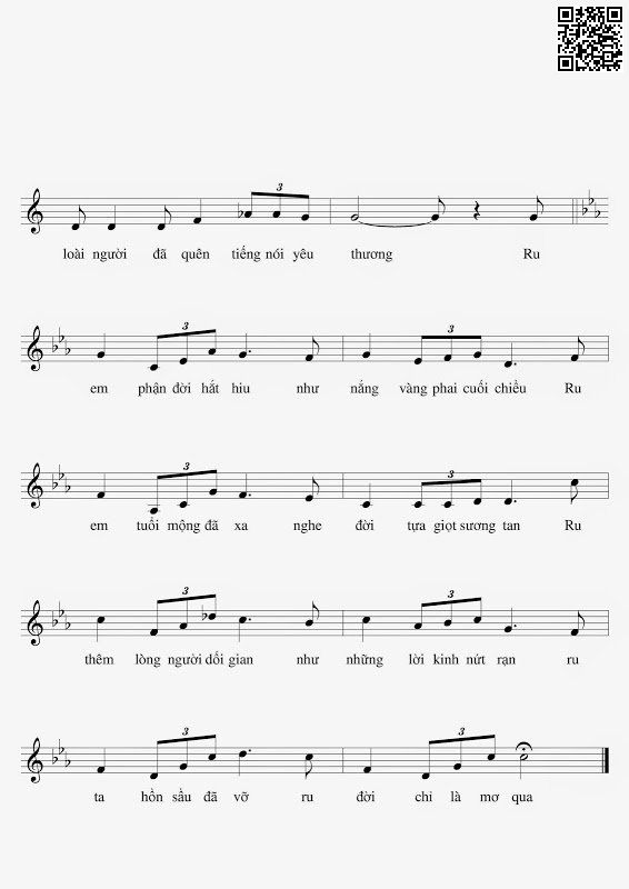 Page 3 of Sheet music PDF Ru đời chỉ là mơ qua - Hoàng Thanh Tâm
