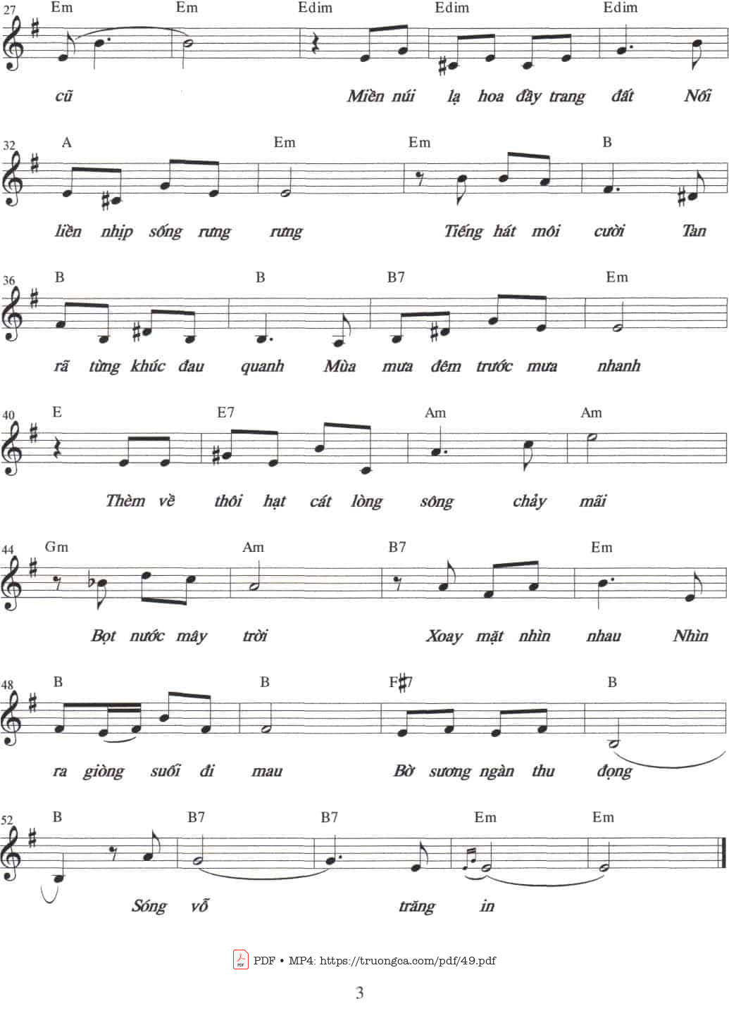 Thèm về bên suối mát Dưới tàn lá cây xanh, Trang 2