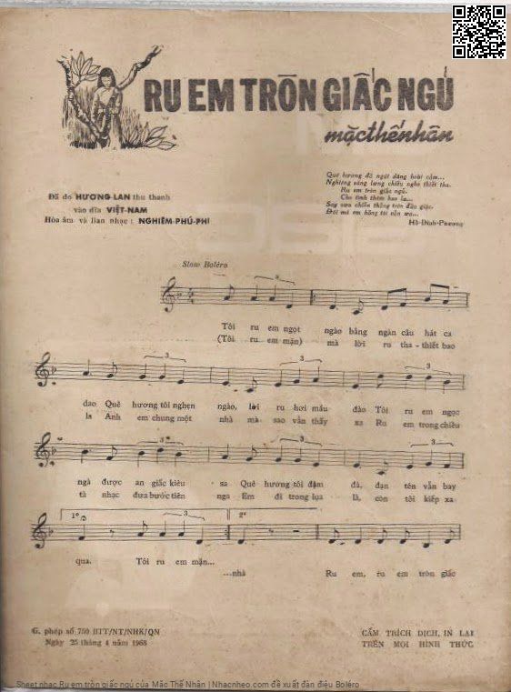Page 2 of Sheet music PDF Ru em tròn giấc ngủ - Mặc Thế Nhân