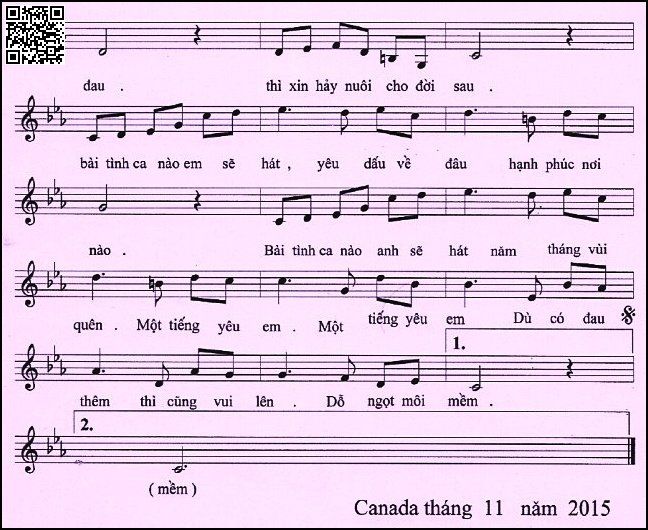 Page 2 of Sheet music PDF Ru giấc tàn phai - Trường Sa