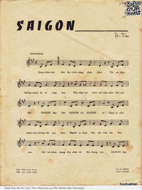 Page 6 of Sheet music PDF Sài Gòn - Y Vân