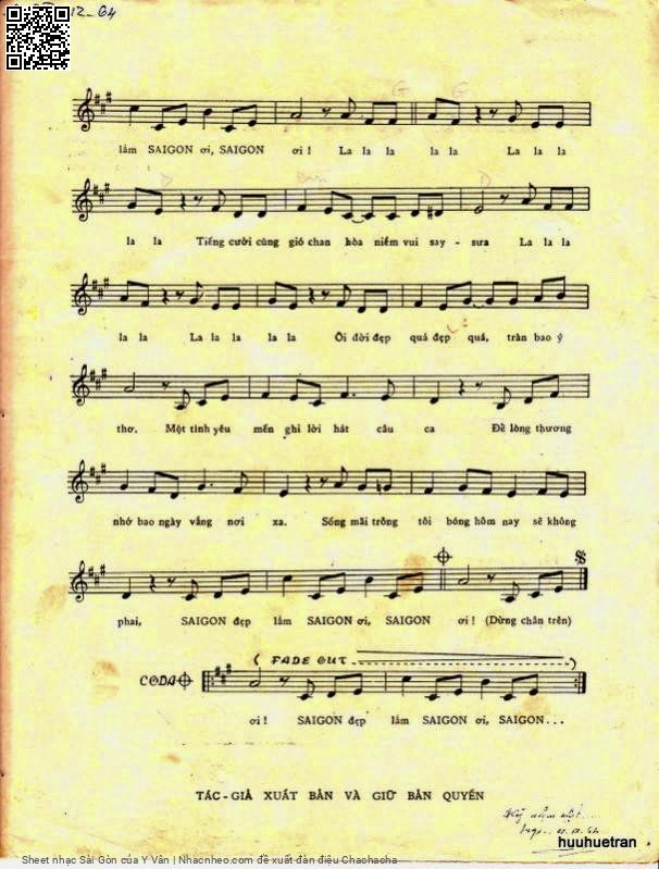 Page 7 of Sheet music PDF Sài Gòn - Y Vân
