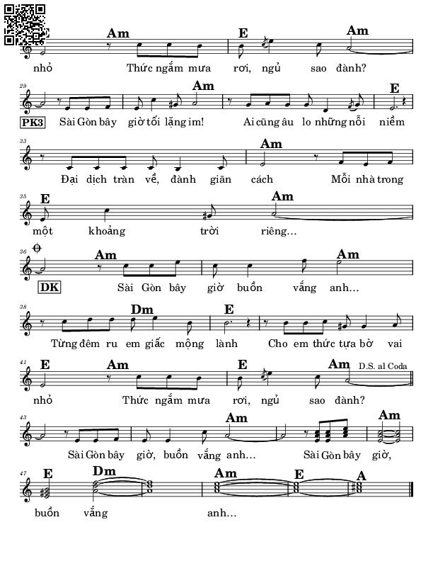 Page 2 of Sheet music PDF Sài Gòn bây giờ - Trần Quang Trung