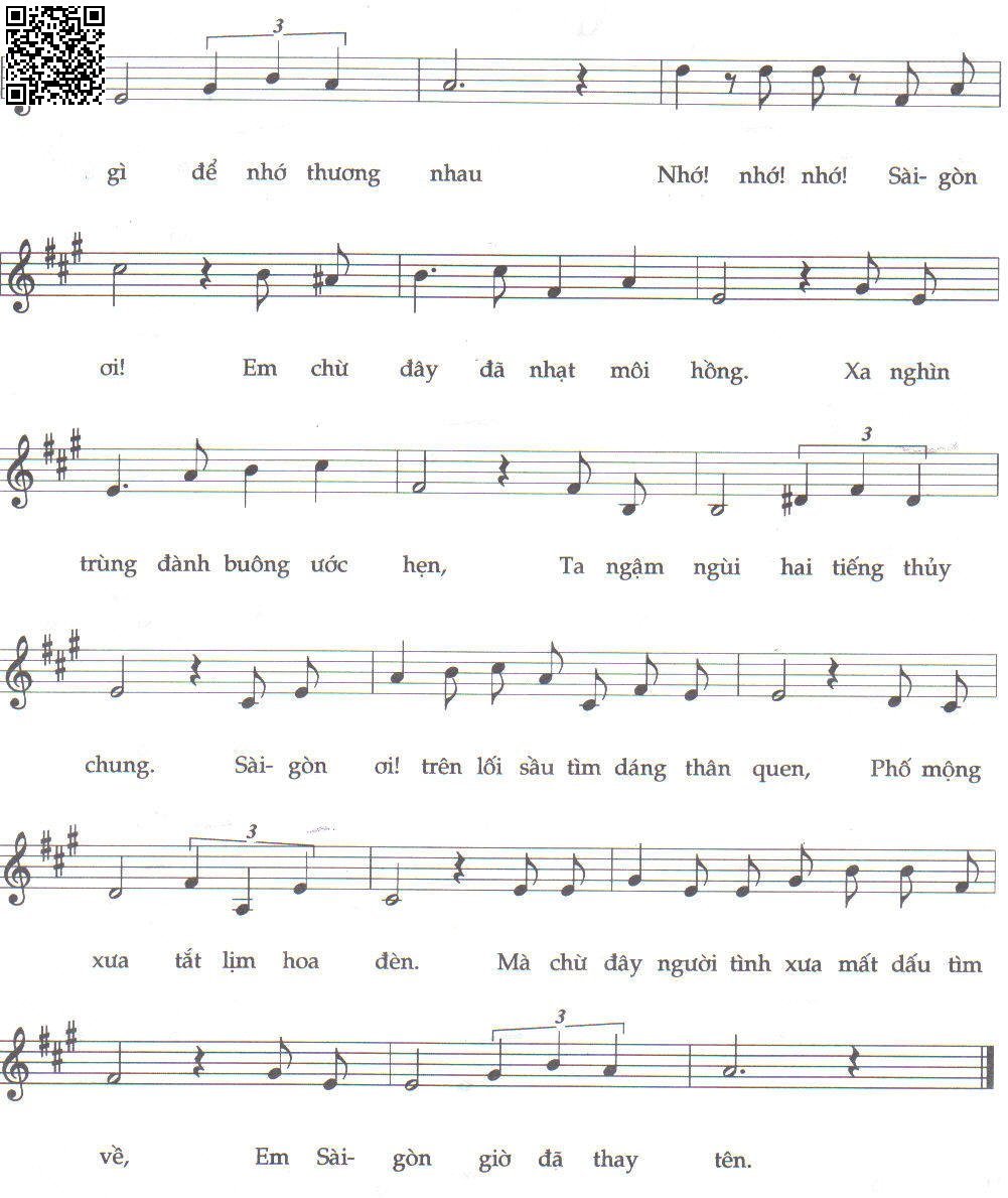 Page 2 of Sheet music PDF Sài Gòn còn đây niềm nhớ - Phó Quốc Thăng