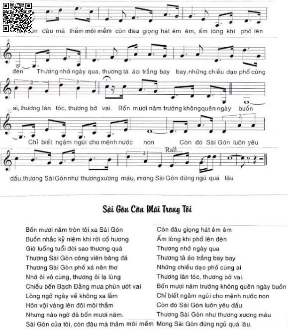 Page 2 of Sheet music PDF Sài Gòn còn mãi trong tôi - Lê Dinh
