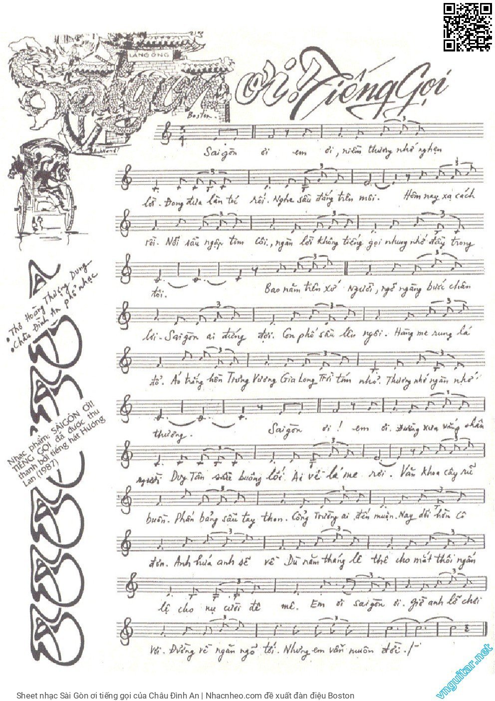Sheet PDF of Sài Gòn ơi tiếng gọi