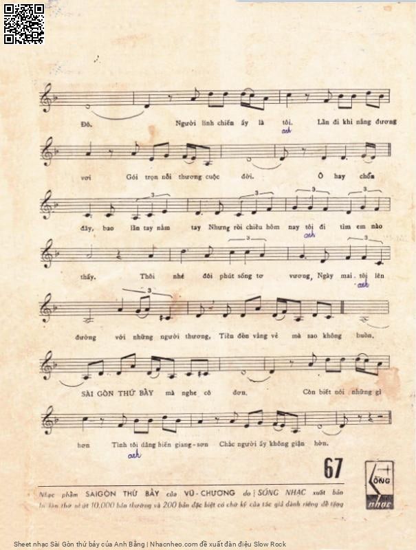 Page 3 of Sheet music PDF Sài Gòn thứ bảy - Anh Bằng