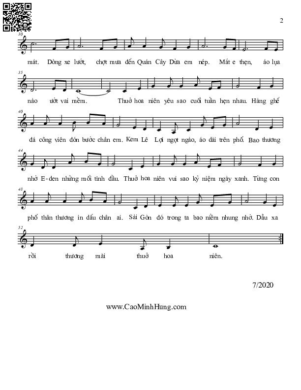 Thuở hoa niên thơ ngây với cành phượng vỹ, Trang 2