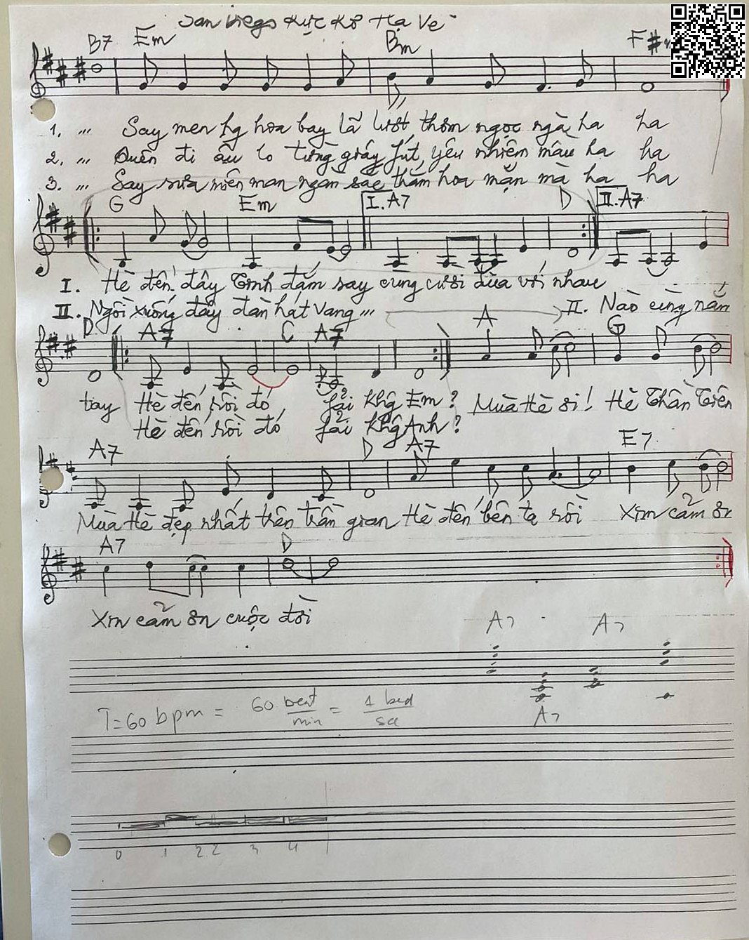 Page 2 of Sheet music PDF San Diego rực rỡ hạ về - Đỗ Quang Màu