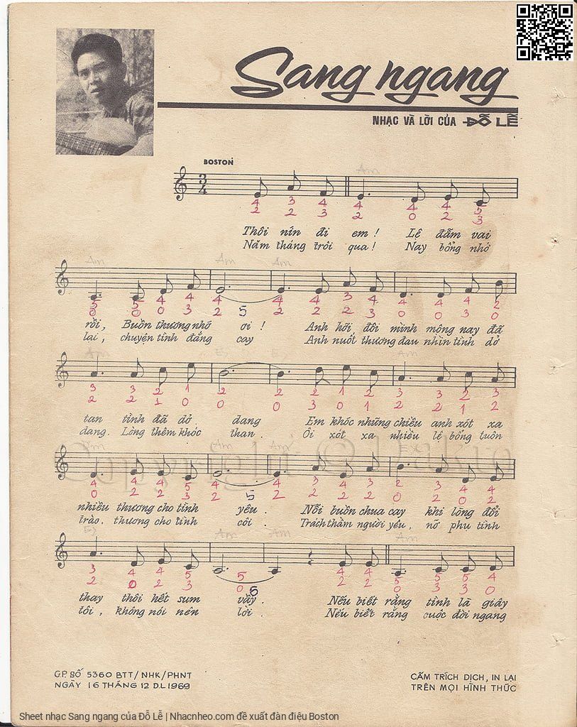 Page 2 of Sheet music PDF Sang ngang - Đỗ Lễ