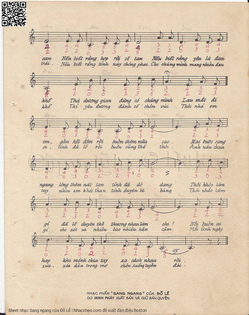 Page 3 of Sheet music PDF Sang ngang - Đỗ Lễ