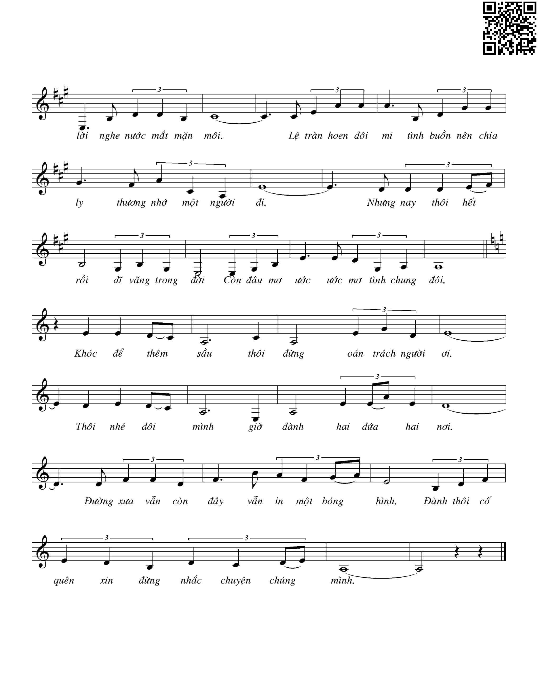 Page 2 of Sheet music PDF Sao nỡ phụ tình - Nhựt Phương