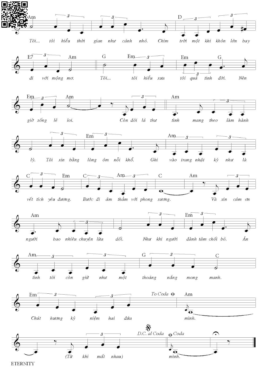 Page 2 of Sheet music PDF Sầu lẻ bóng 2 - Anh Bằng