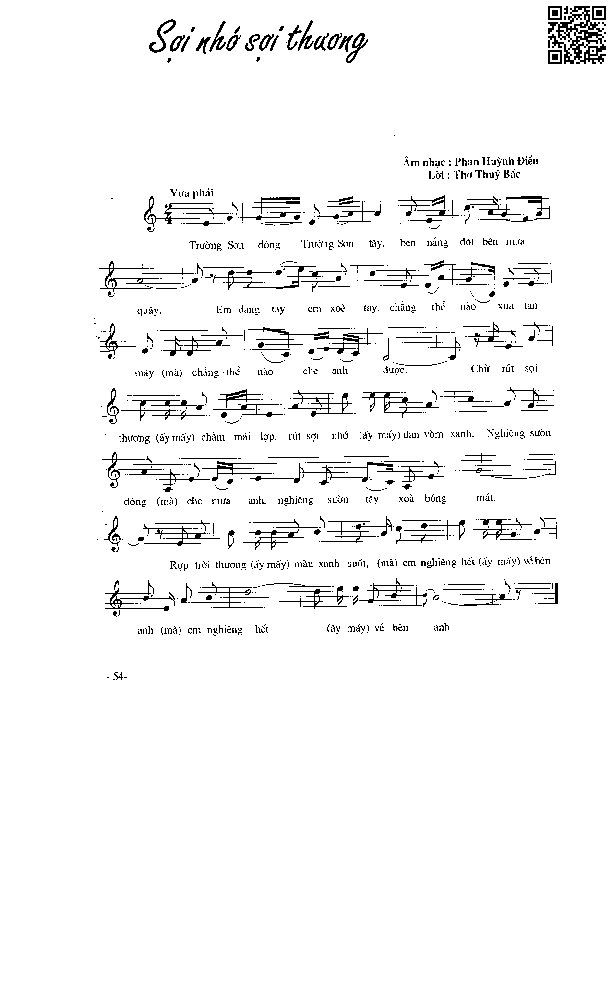 Page 2 of Sheet music PDF Sợi nhớ sợi thương - Phan Huỳnh Điểu