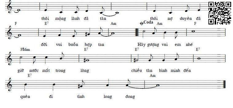 Page 2 of Sheet music PDF Sóng gió - Nguyễn Long Khánh