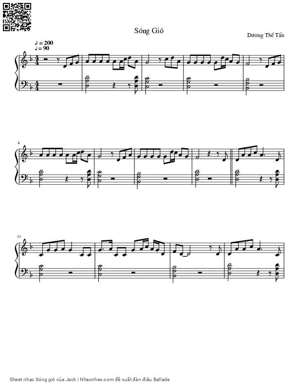 Page 8 of Sheet music PDF Sóng gió - Jack