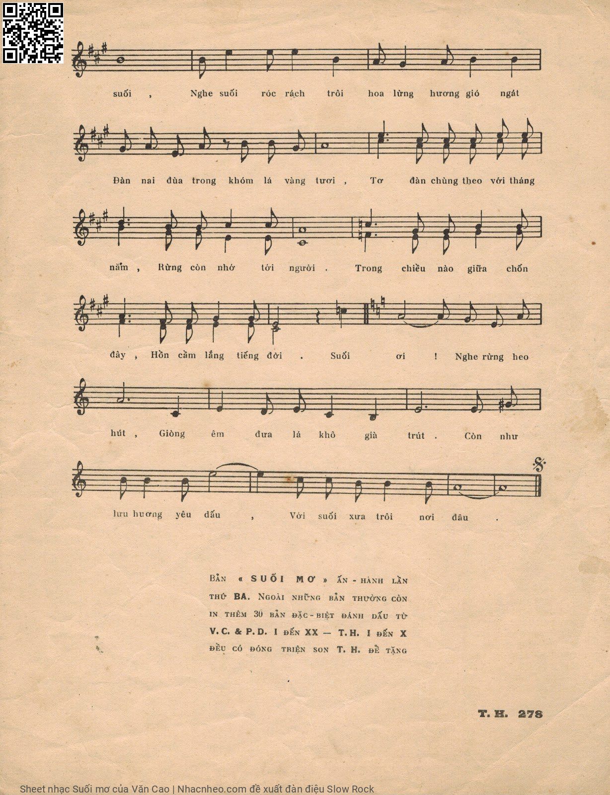 Page 3 of Sheet music PDF Suối mơ - Văn Cao