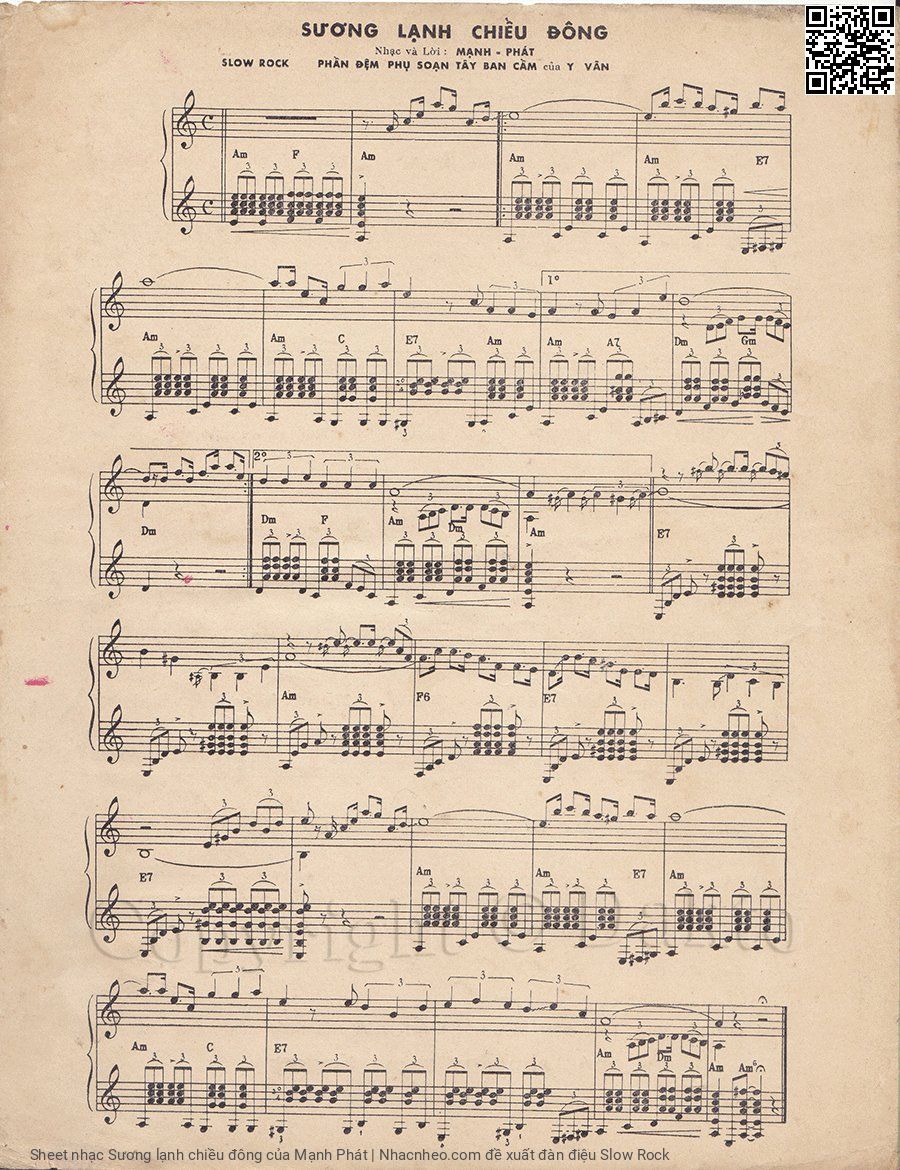 Page 4 of Sheet music PDF Sương lạnh chiều đông - Mạnh Phát