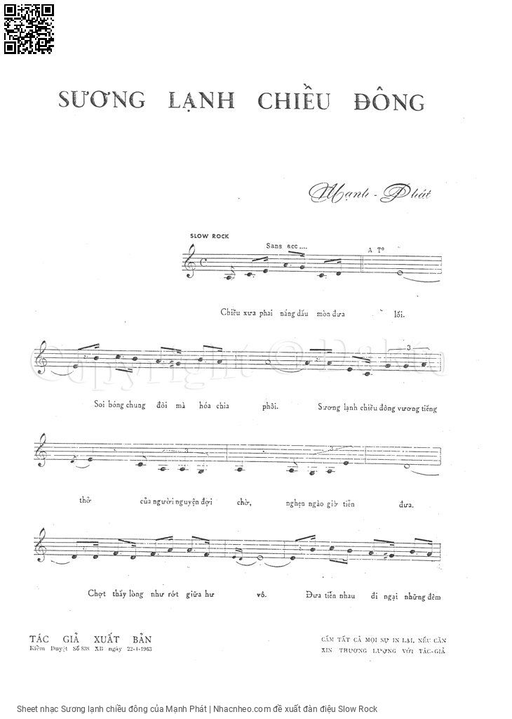 Page 5 of Sheet music PDF Sương lạnh chiều đông - Mạnh Phát