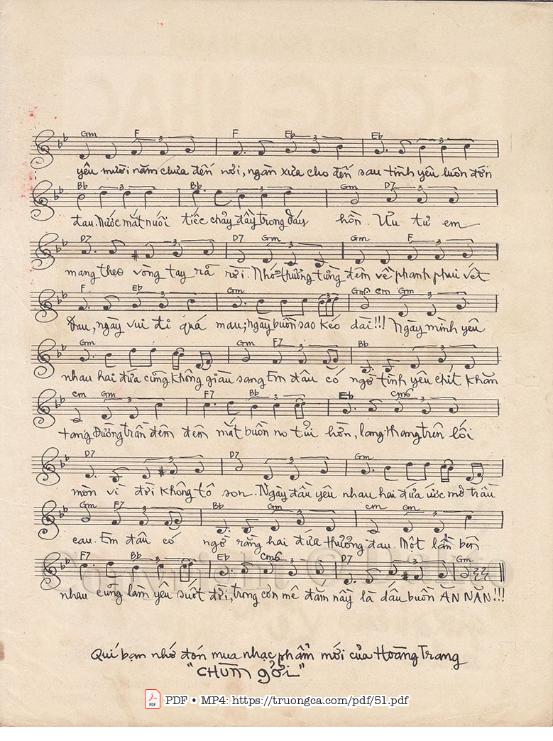 Page 3 of Sheet music PDF Ăn năn - Hoàng Trang