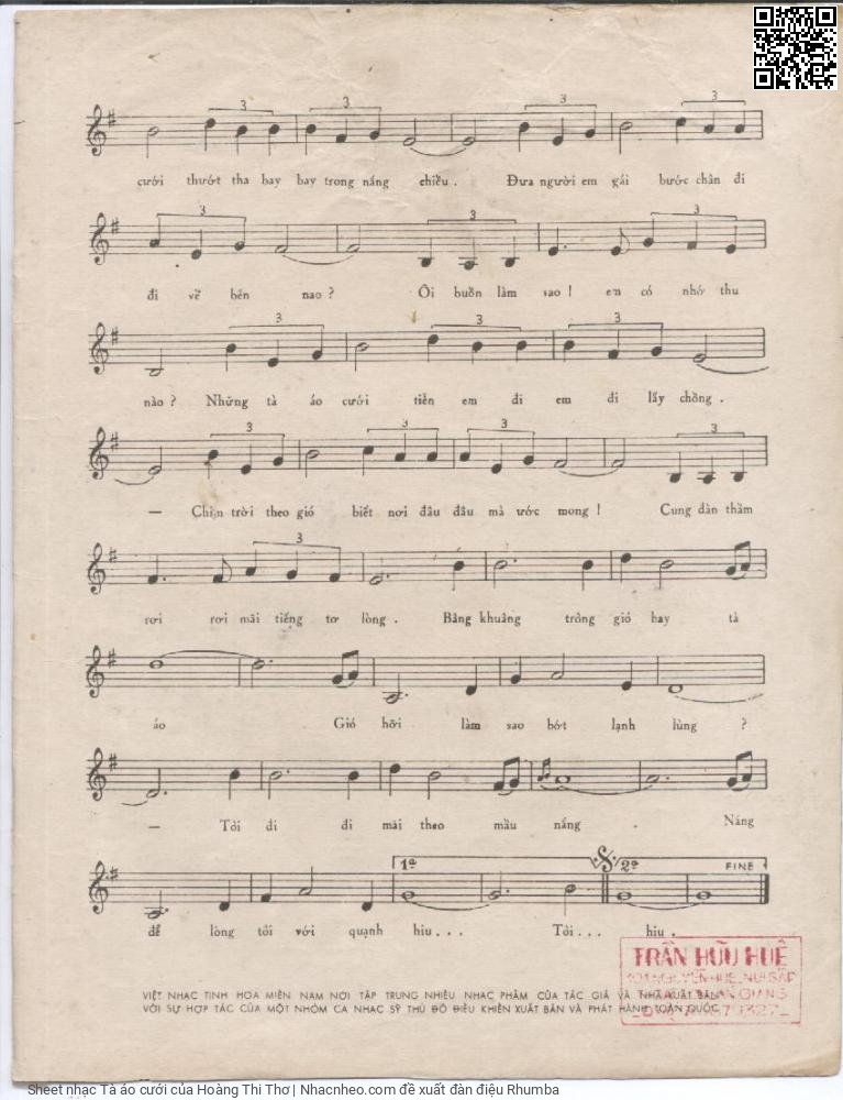 Page 3 of Sheet music PDF Tà áo cưới - Hoàng Thi Thơ