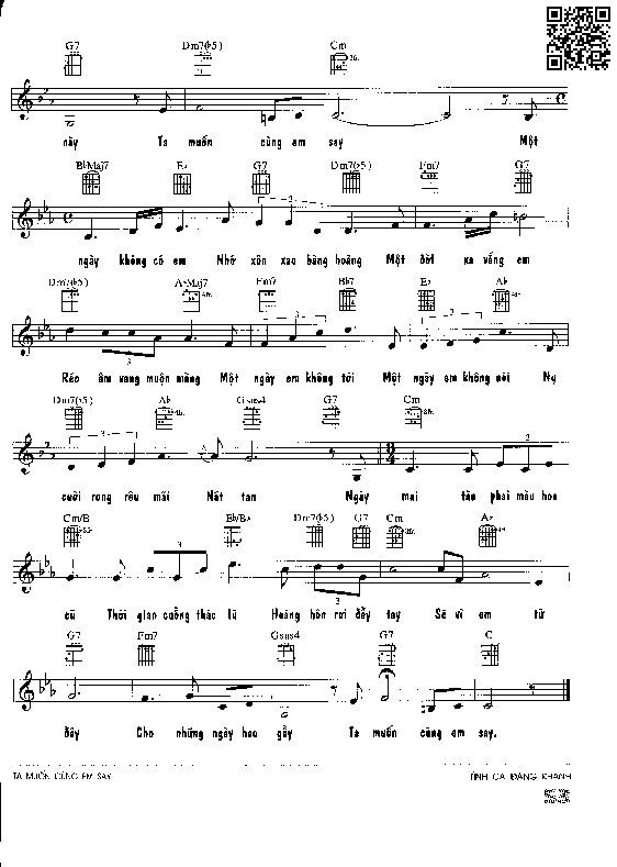 Page 2 of Sheet music PDF Ta muốn cùng em say - Đăng Khánh