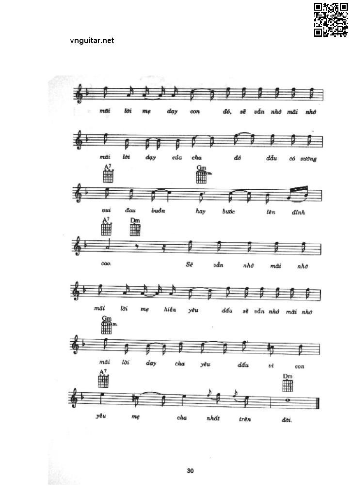 Page 3 of Sheet music PDF Bóng cả - Vũ Quốc Việt