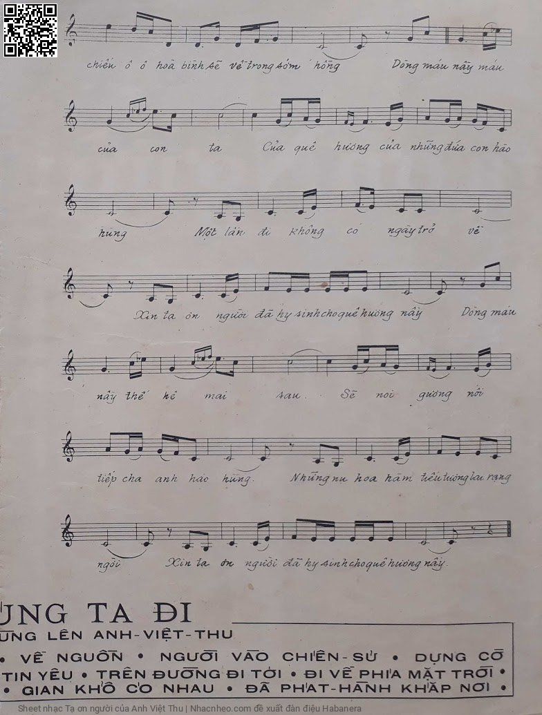 Page 3 of Sheet music PDF Tạ ơn người - Anh Việt Thu