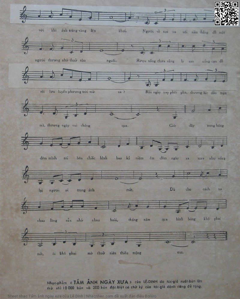 Page 3 of Sheet music PDF Tấm ảnh ngày xưa - Lê Dinh