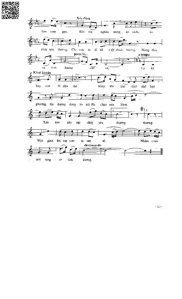 Page 4 of Sheet music PDF Tấm áo chiến sĩ mẹ vá năm xưa - Nguyễn Văn Tý