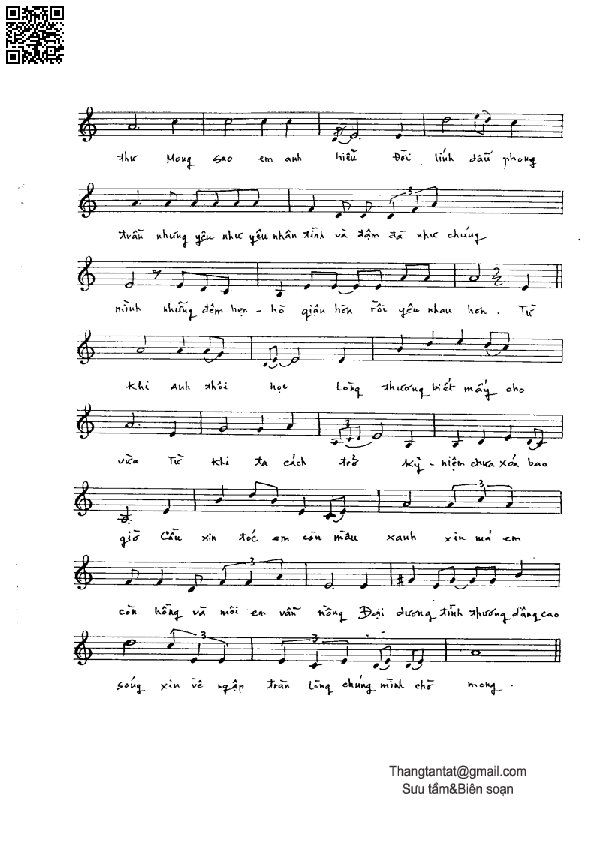 Page 2 of Sheet music PDF Tâm sự người lính trẻ - Trần Thiện Thanh