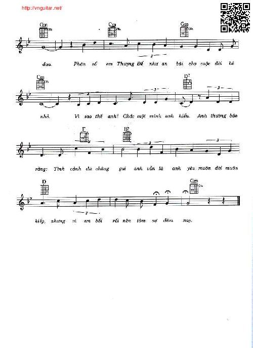 Page 3 of Sheet music PDF Tâm sự với em - Hoàng Trang